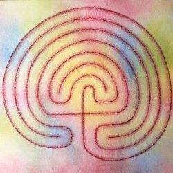 Het kleurrijk Meditatief tekenen: Het labyrint